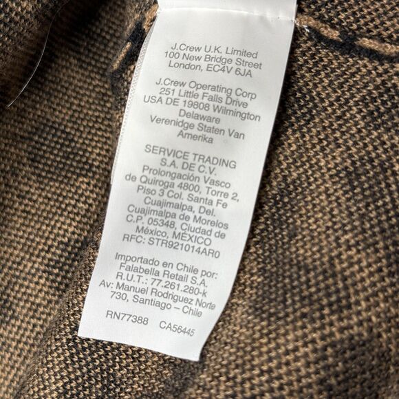 J. Crew Sophie Open Front Sweater Blazer Leopard XXS NWT - Picture 7 of 10